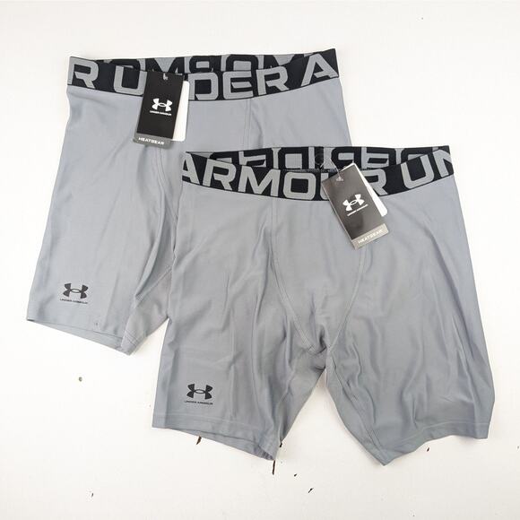 Under Armour Gray Fitted Heatgear Shorts/Underwear - Youth XL - Picture 1 of 6